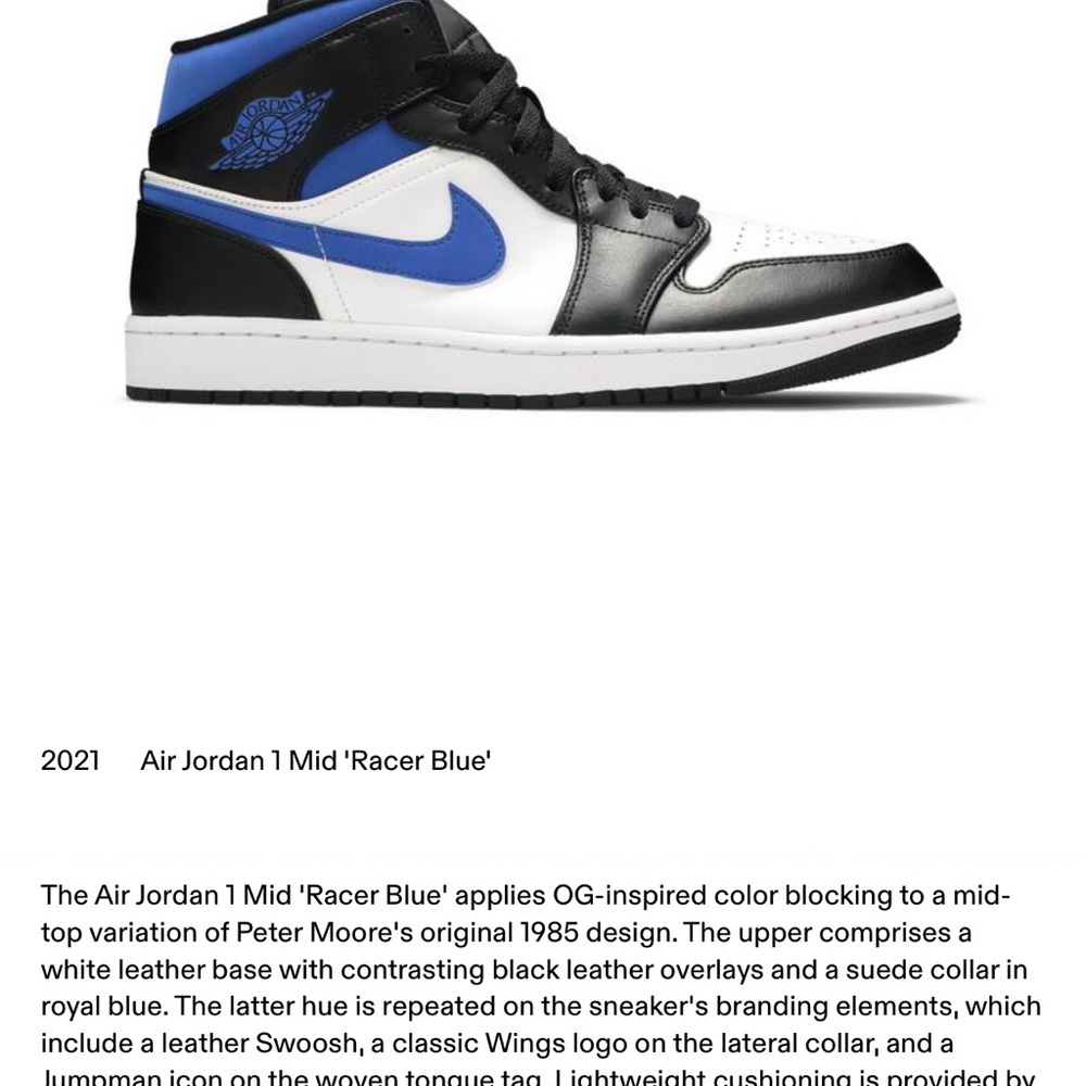 Air Jordan 1 Mid ‘Racer Blue’